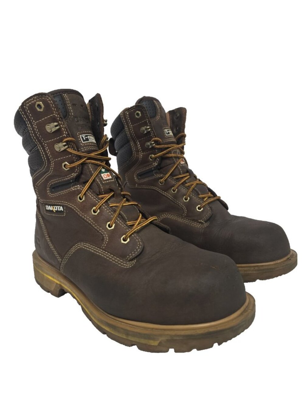 DAKOTA Men's 8517 Quad Comfort 8 Inch Steel Toe Composite Plate Work Boots 12W